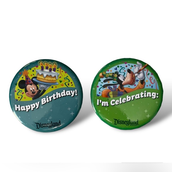 Disneyland Celebration and Birthday Button - Picture 1 of 1